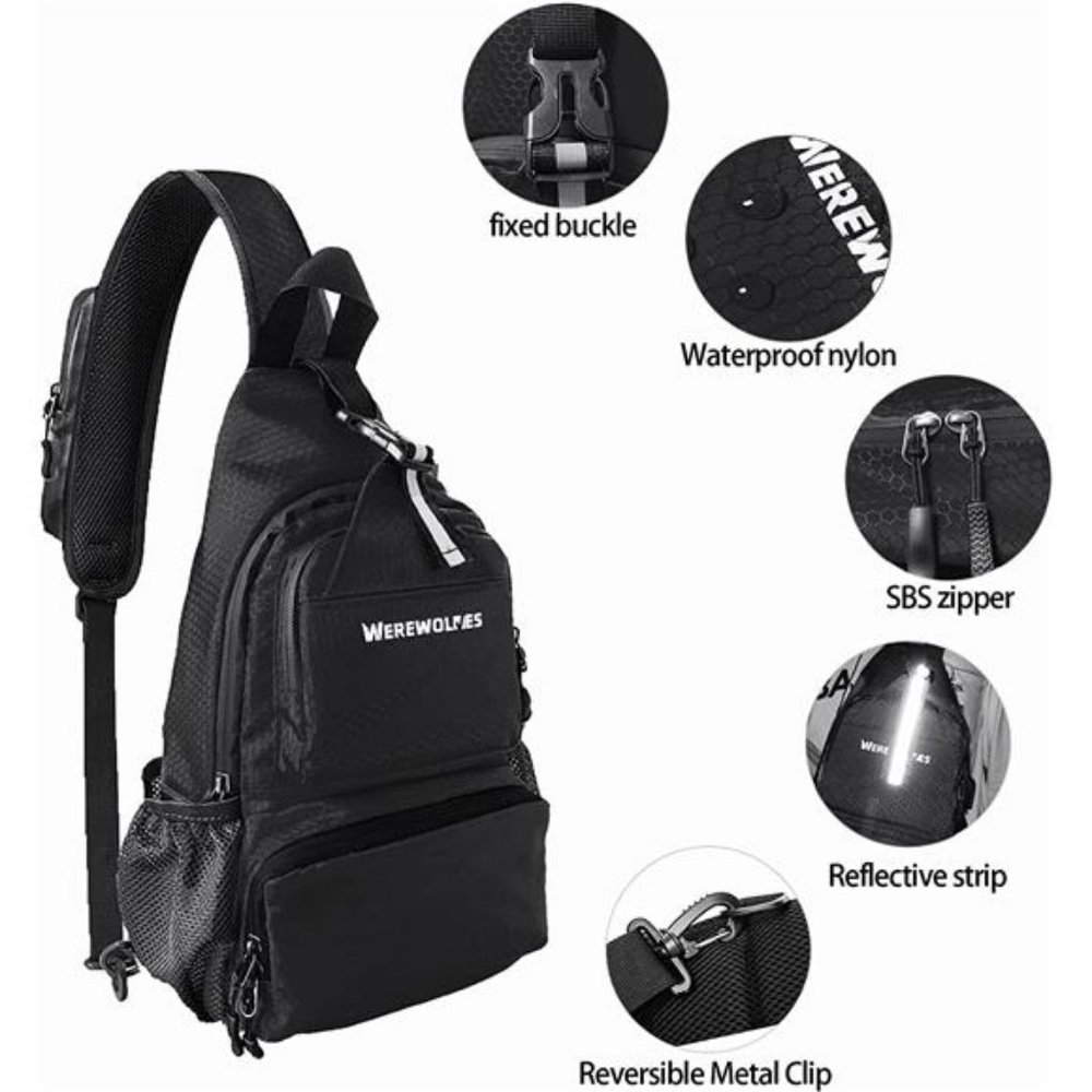 Foldable Waterproof Crossbody Backpack Shoulder C… - image 3